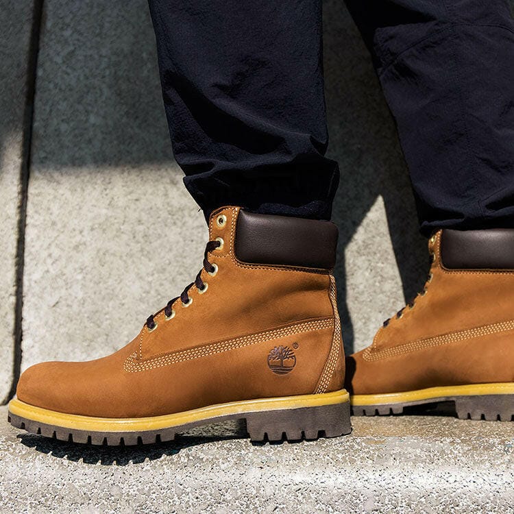 Timberland Boots Timberland 6-Inch Premium Waterproof Boot Rust Suede Timberland 6-Inch Premium Waterproof Boot Rust Suede
