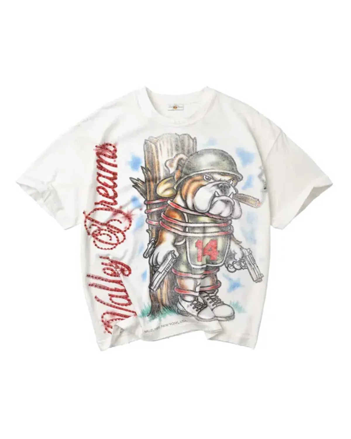Vale T-Shirts VALE FOREVER DOG OF WAR BLING TEE WHITE VALE FOREVER DOG OF WAR BLING TEE WHITE