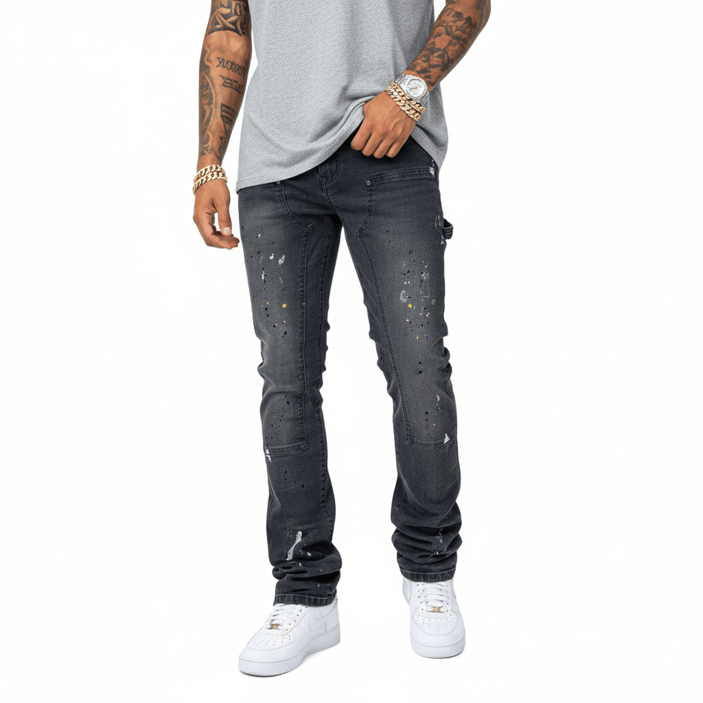 vic Denim Vicious Carpenter Splash Flare Denim Vicious Carpenter Splash Flare Denim