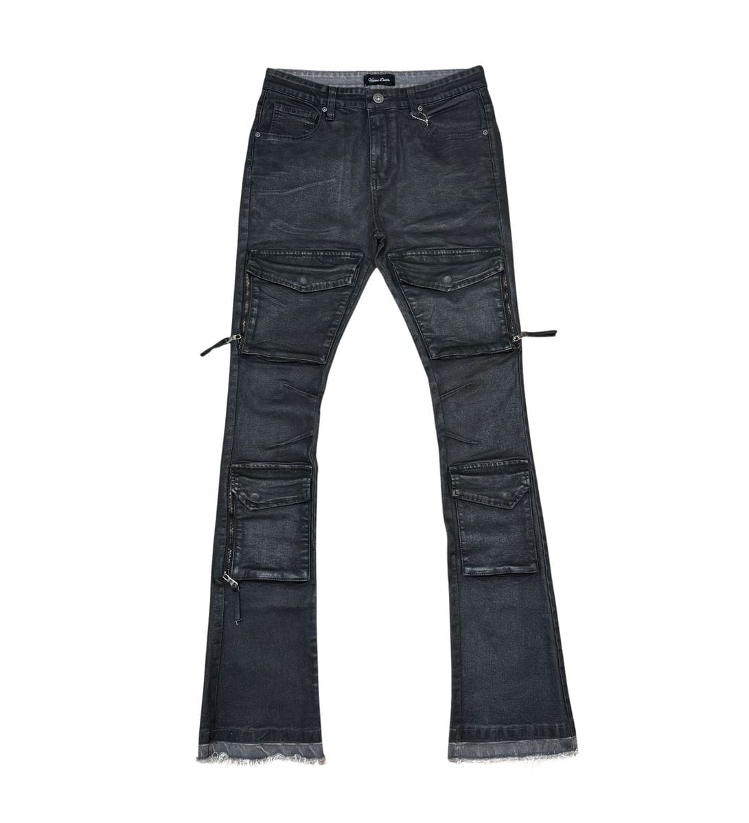 Vicious Cargo Pants Vicious Denim Stacked Cargo Jeans Black #VC624R Vicious Denim Stacked Cargo Jeans Black #VC624R