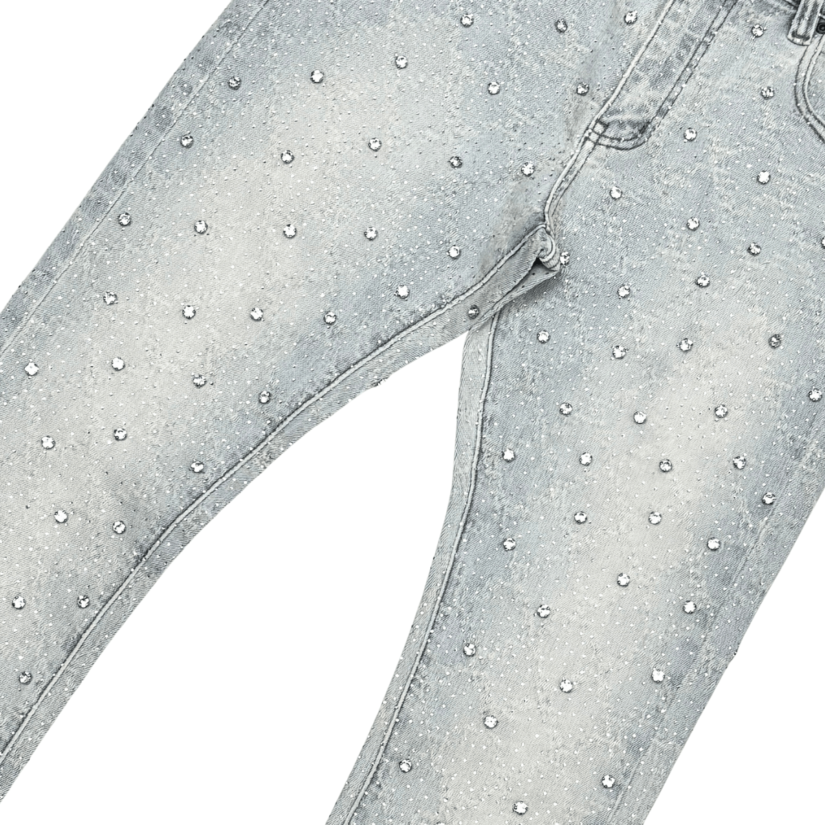 Vicious Denim Vicious All-Over Stud Light Blue Denim Vicious All-Over Stud Light Blue Denim