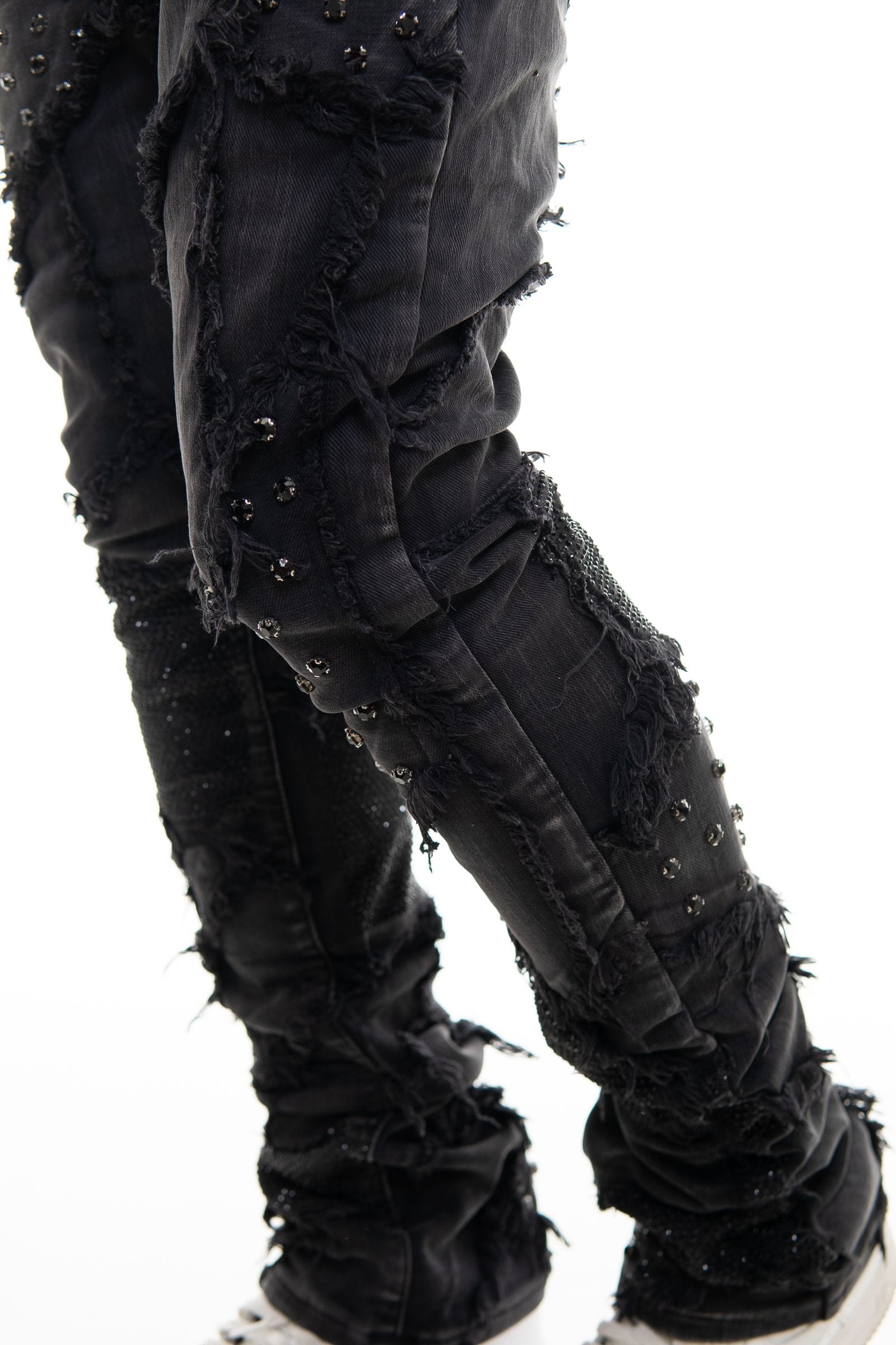 Vicious Denim Vicious Boxy Rip & Repair Flare Denim Vicious Boxy Rip & Repair Flare Denim