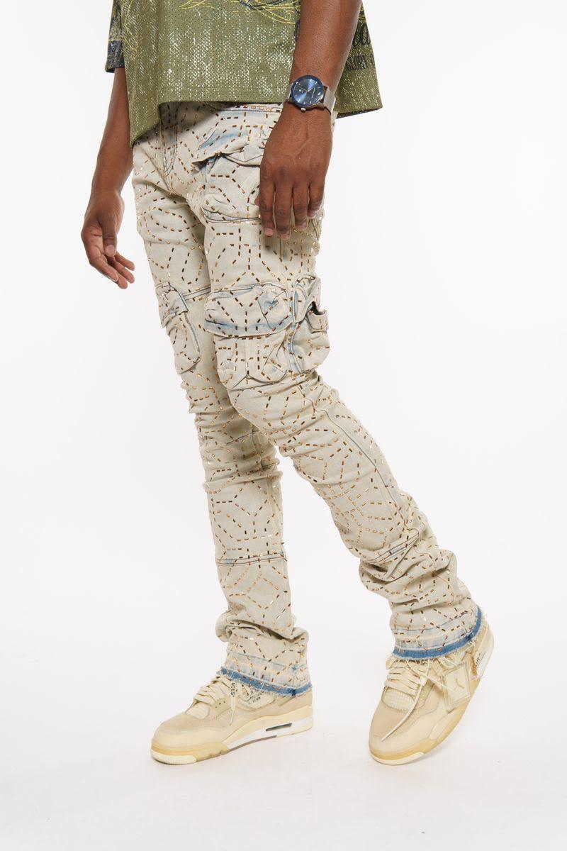 Vicious Denim Vicious Patchwork Cream Denim Vicious Patchwork Cream Denim