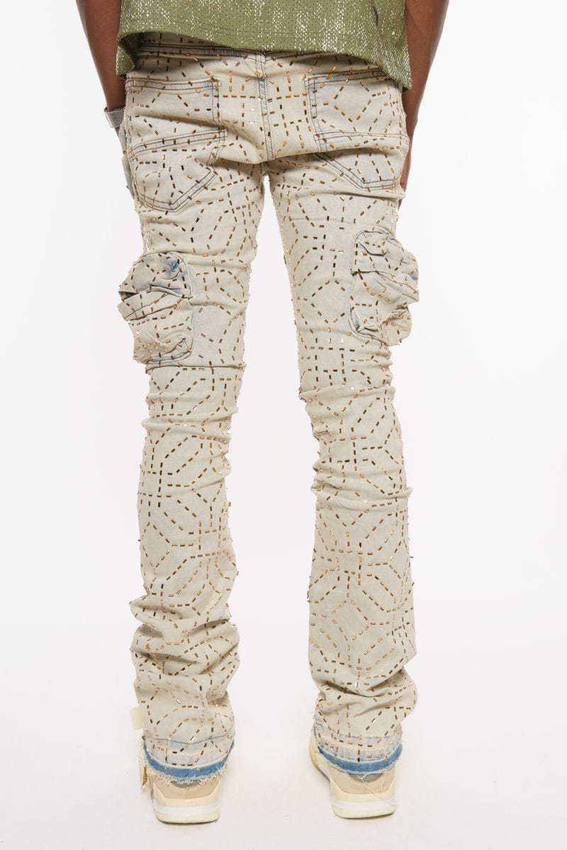 Vicious Denim Vicious Patchwork Cream Denim Vicious Patchwork Cream Denim