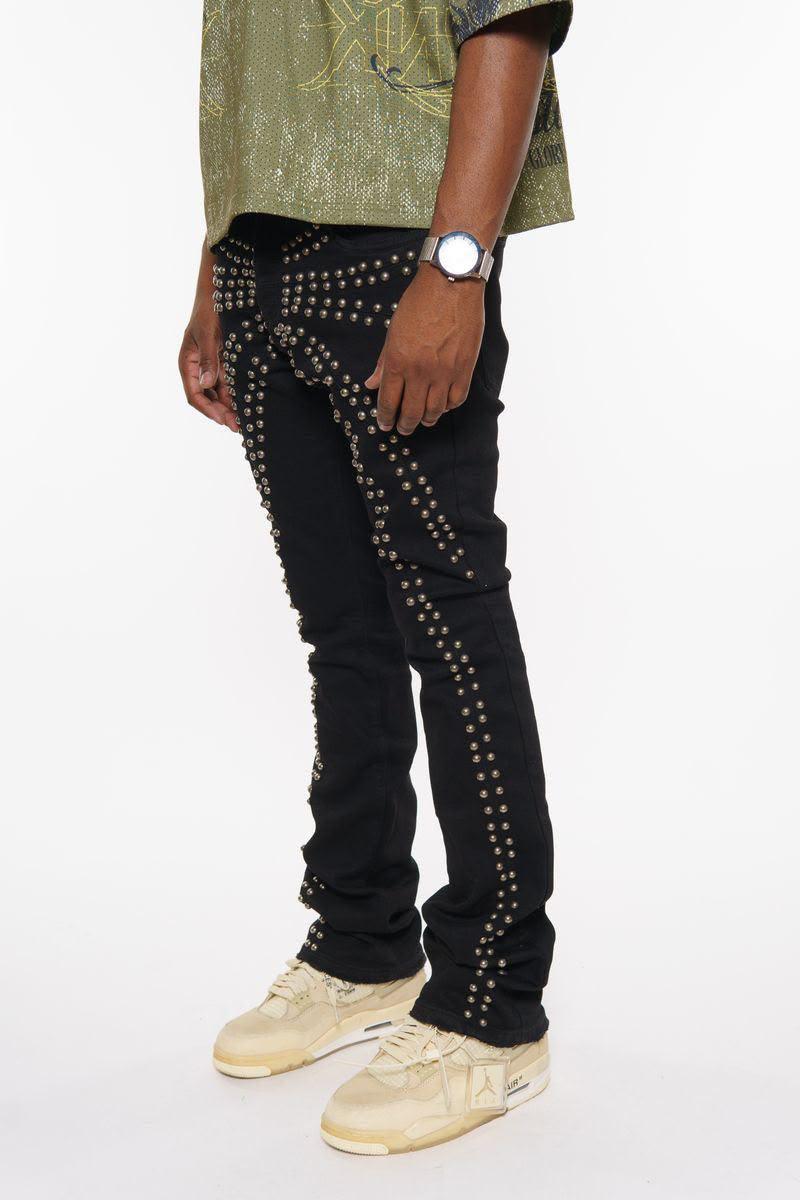 Vicious Denim Vicious Side Stud Black Denim Vicious Side Stud Black Denim