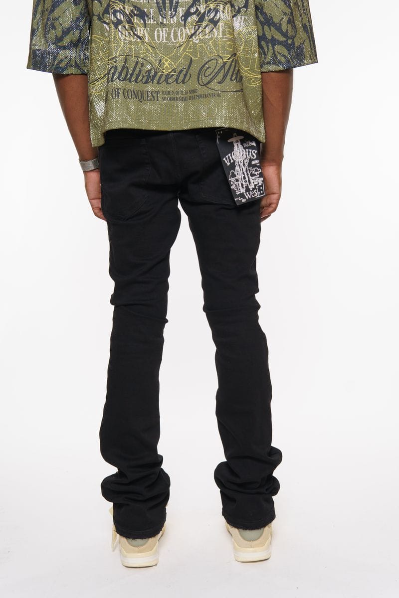 Vicious Denim Vicious Side Stud Black Denim Vicious Side Stud Black Denim