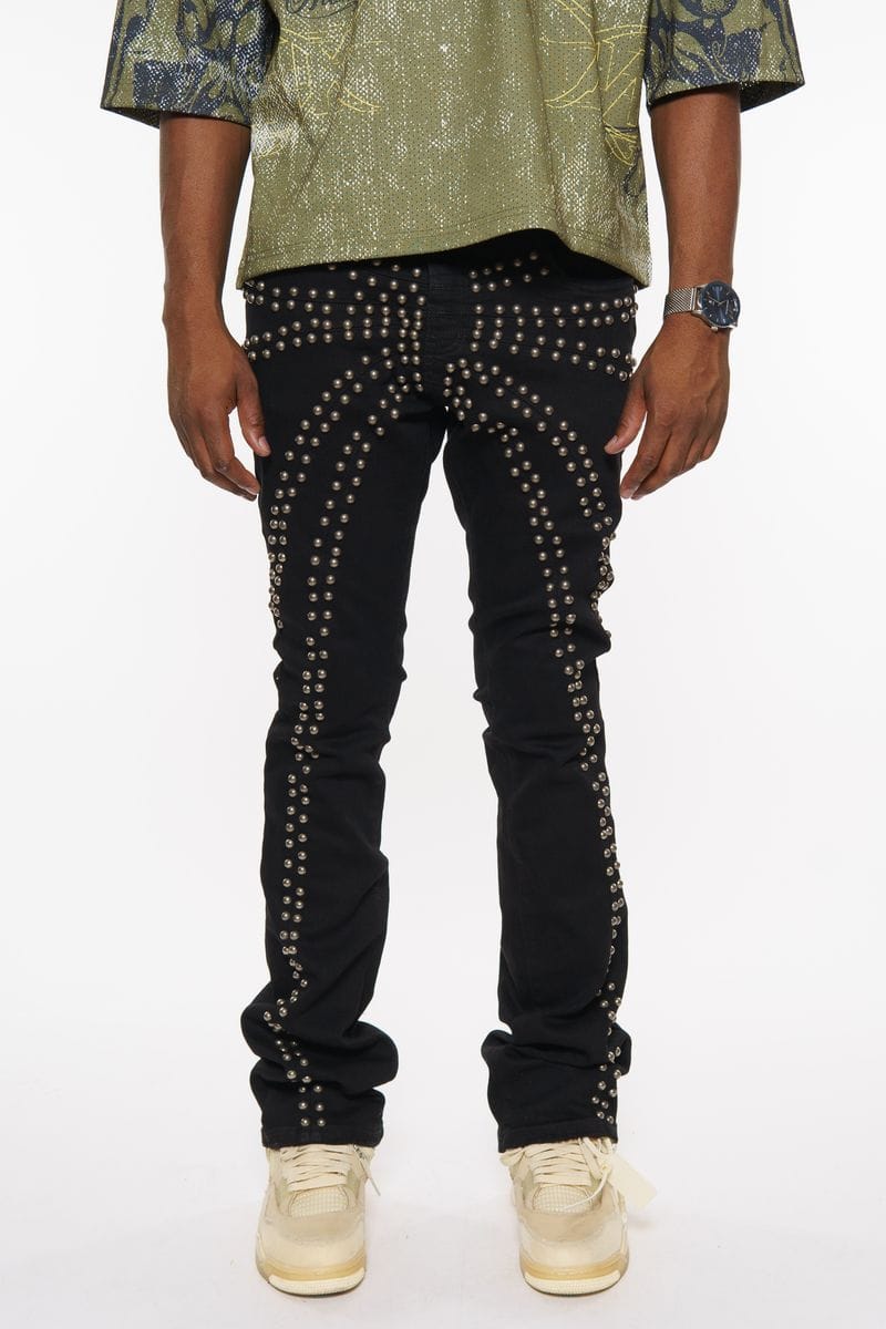Vicious Denim Vicious Side Stud Black Denim Vicious Side Stud Black Denim