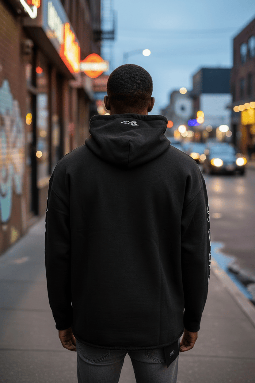Wave District Gotham hoodie featuring a stylish urban design, soft fabric, and a comfortable fit.